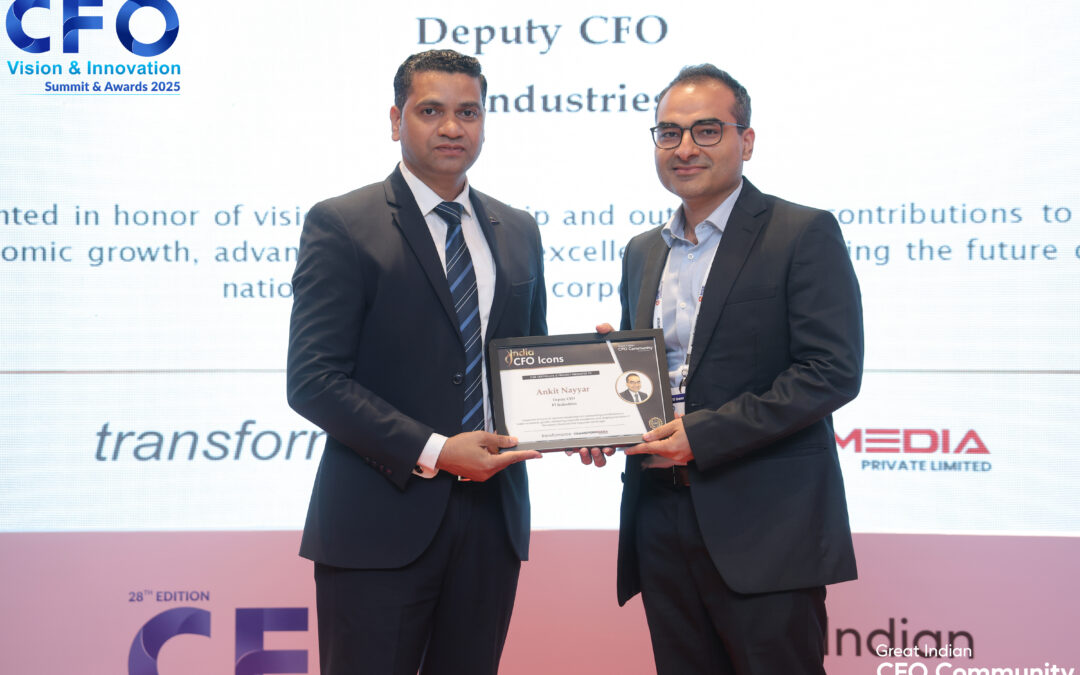 Ankit Nayyar Recognized As One Of India CFO Icon by Great Indian CFO Community