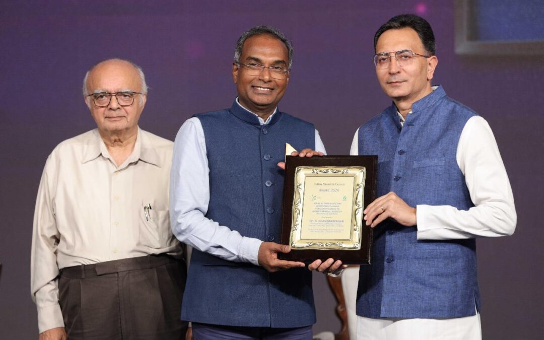 Dr. Chandrasekhar Srivari Honored With The Prestigious ICC D.M. Trivedi Lifetime Achievement Award